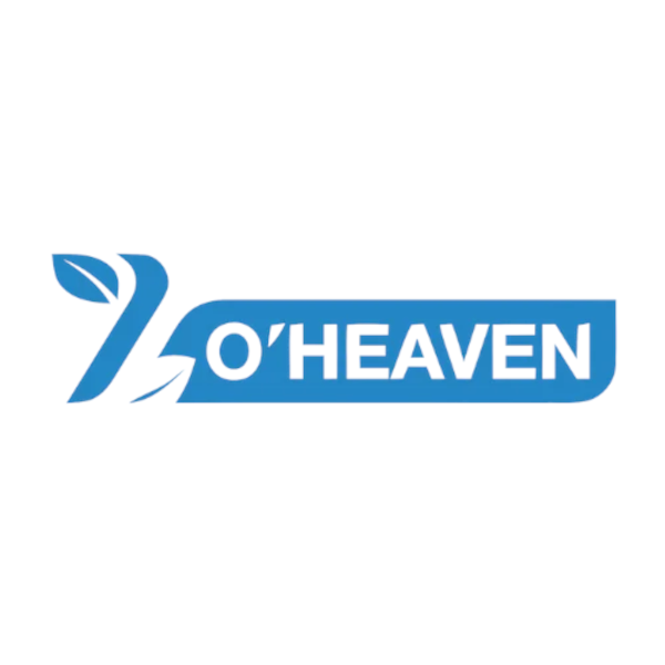 Blue logo with leaf design